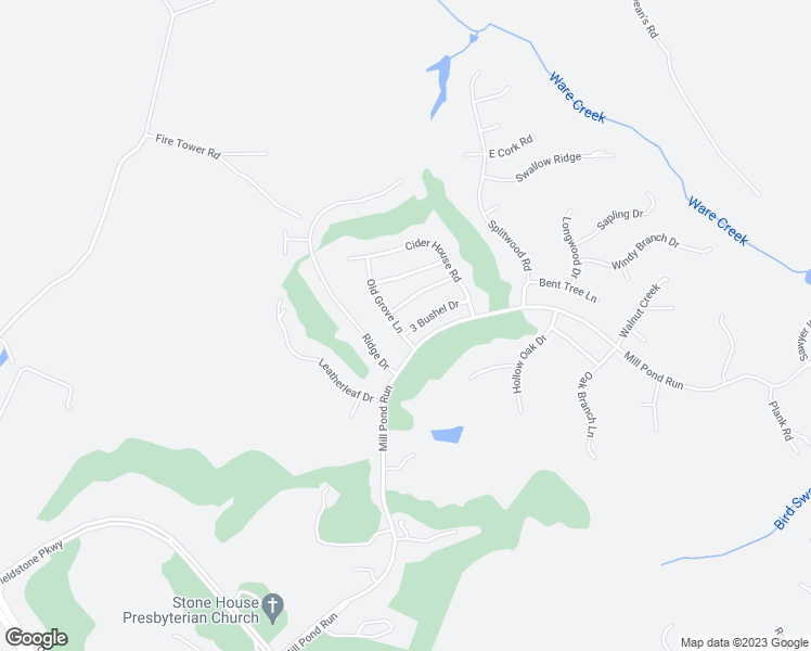 map of restaurants, bars, coffee shops, grocery stores, and more near 3018 Old Grove Lane in Toano