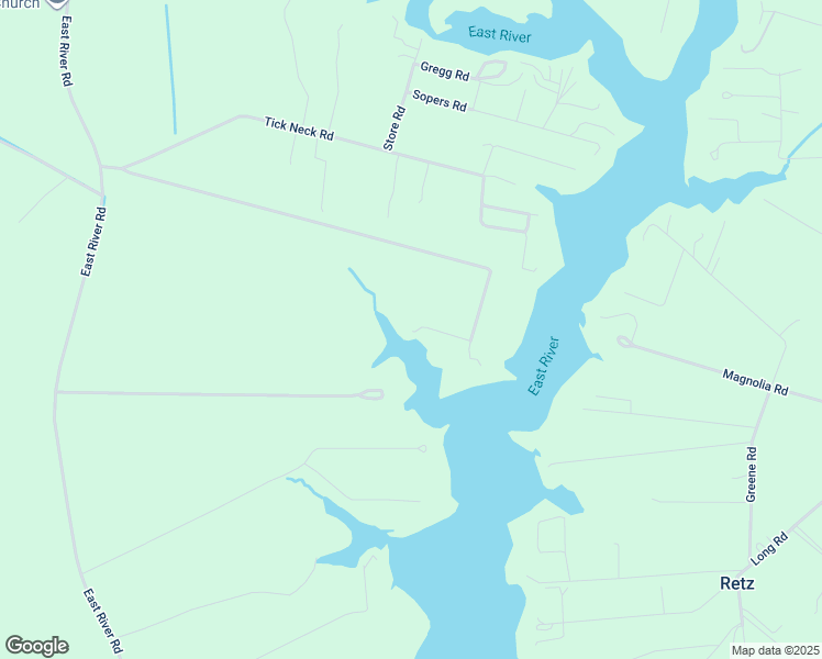 map of restaurants, bars, coffee shops, grocery stores, and more near 48 Tick Neck Road in Foster
