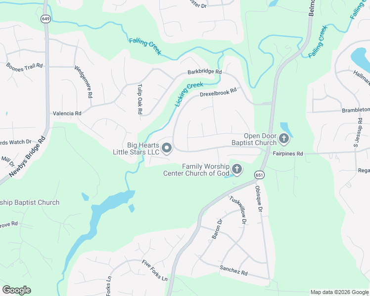 map of restaurants, bars, coffee shops, grocery stores, and more near 7537 Drexelbrook Road in Chesterfield