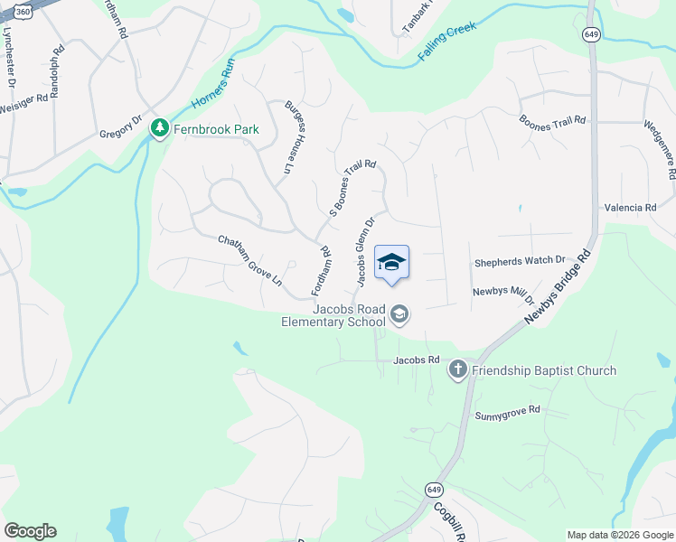 map of restaurants, bars, coffee shops, grocery stores, and more near 4801 Fordham Road in Richmond