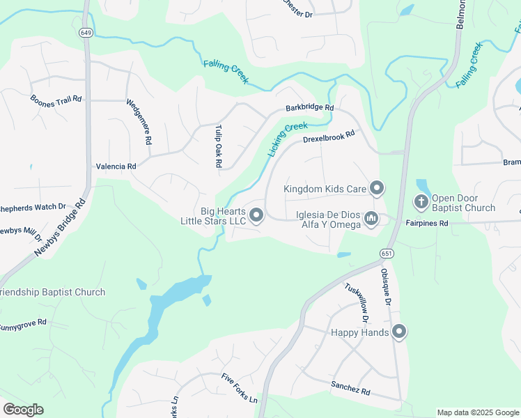 map of restaurants, bars, coffee shops, grocery stores, and more near 7506 Drexelbrook Road in Chesterfield