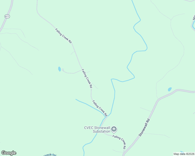 map of restaurants, bars, coffee shops, grocery stores, and more near 934 Falling Creek Road in Appomattox