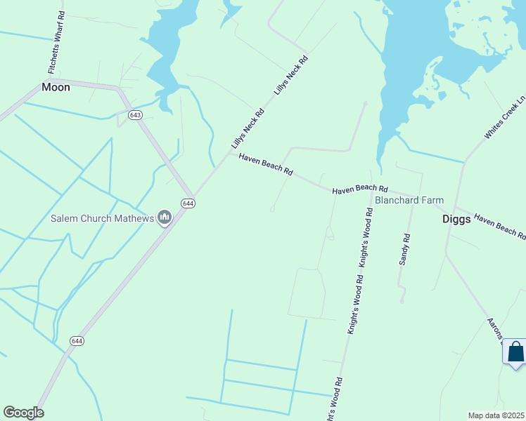 map of restaurants, bars, coffee shops, grocery stores, and more near 122 Frigate Lane in Mathews