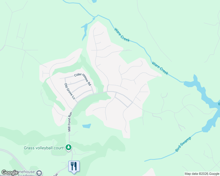 map of restaurants, bars, coffee shops, grocery stores, and more near 9944 Mill Pond Run in James City