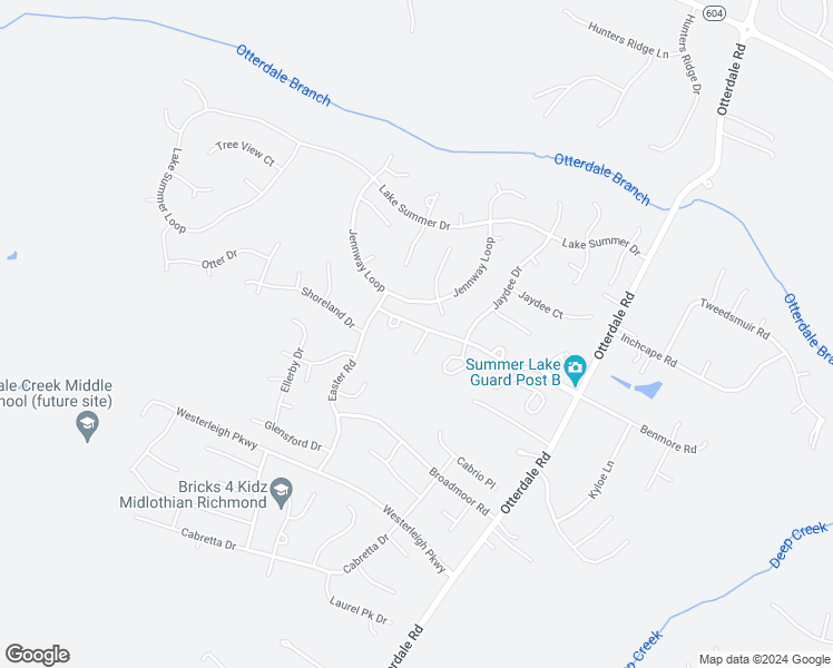 map of restaurants, bars, coffee shops, grocery stores, and more near 4700 Summer Lake Circle in Moseley