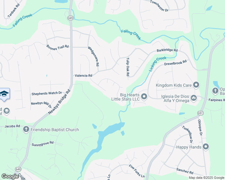 map of restaurants, bars, coffee shops, grocery stores, and more near 5005 Brightridge Way in Chesterfield