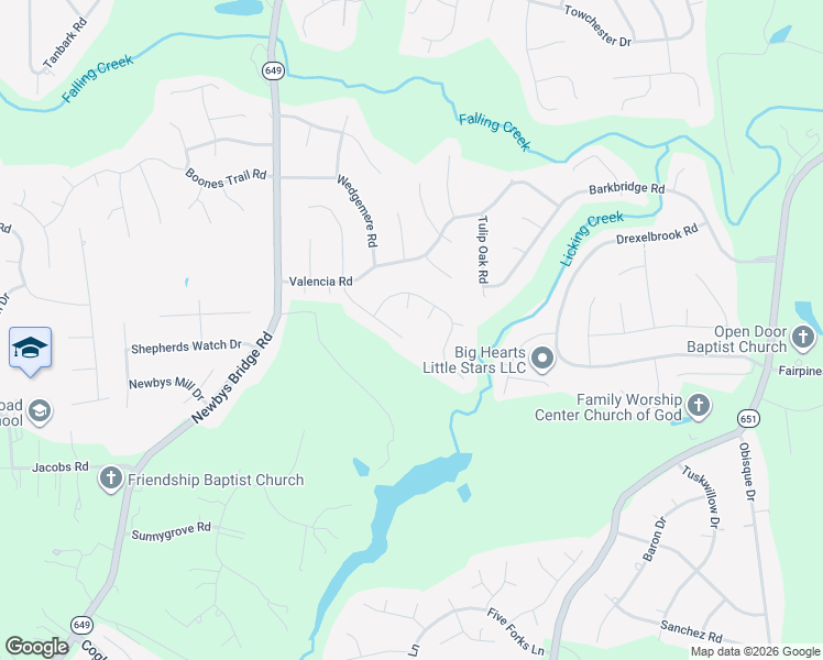 map of restaurants, bars, coffee shops, grocery stores, and more near 5021 Wilconna Road in Chesterfield