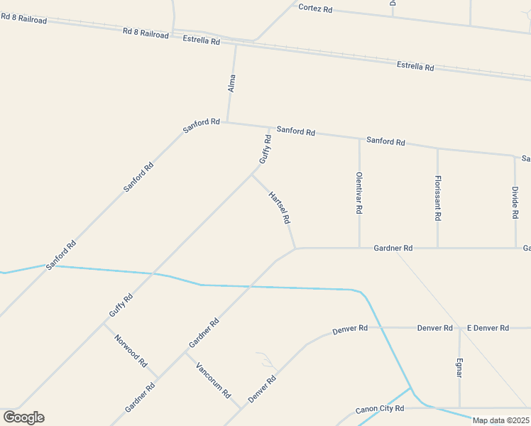 map of restaurants, bars, coffee shops, grocery stores, and more near 30435 Hartsel Road in Blanca