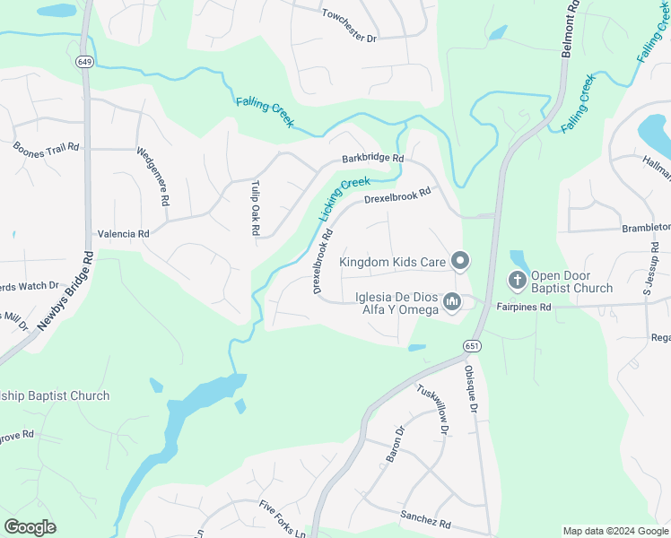 map of restaurants, bars, coffee shops, grocery stores, and more near 4924 Brickhaven Drive in Chesterfield