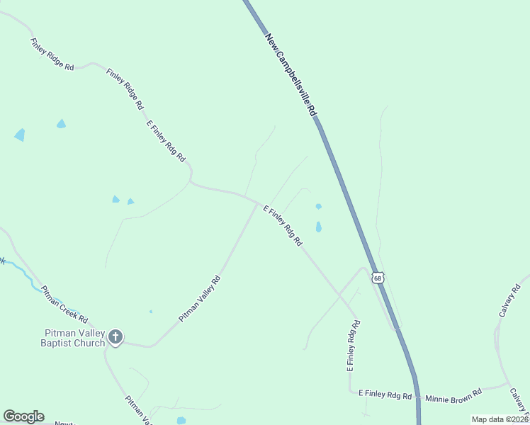 map of restaurants, bars, coffee shops, grocery stores, and more near E Finley Ridge Rd in Campbellsville