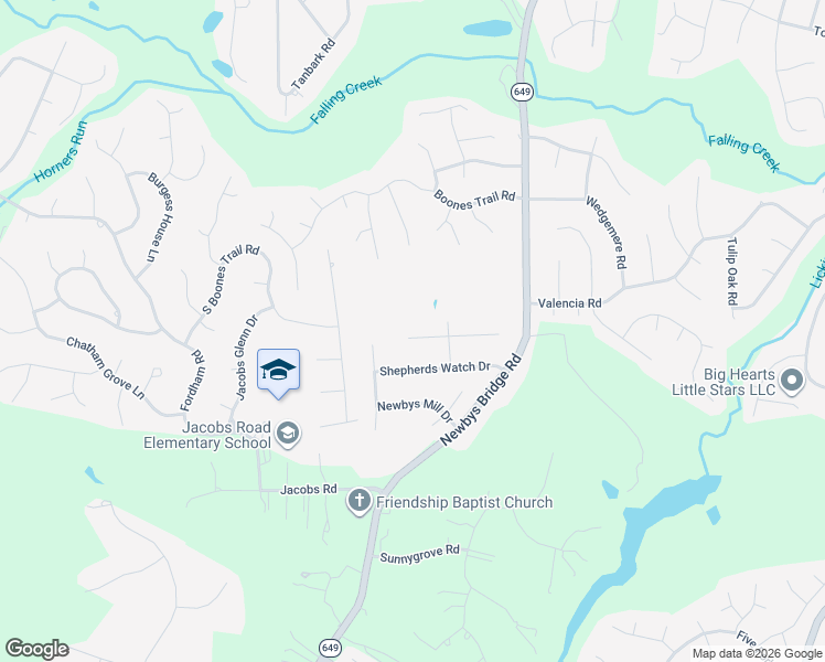 map of restaurants, bars, coffee shops, grocery stores, and more near 8418 Hunters Lake Place in Chesterfield