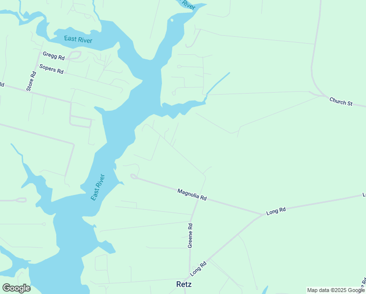 map of restaurants, bars, coffee shops, grocery stores, and more near 278 Bendall Lane in Mathews
