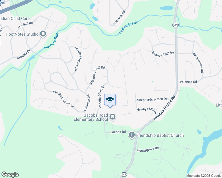 map of restaurants, bars, coffee shops, grocery stores, and more near 4506 Jacobs Bend Drive in Richmond