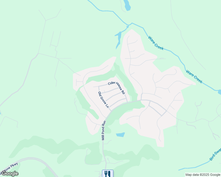 map of restaurants, bars, coffee shops, grocery stores, and more near 9027 Planters Crossing in Toano