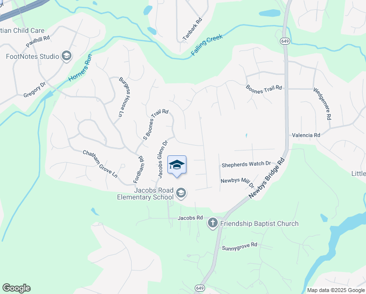 map of restaurants, bars, coffee shops, grocery stores, and more near 4506 Jacobs Bend Drive in Richmond