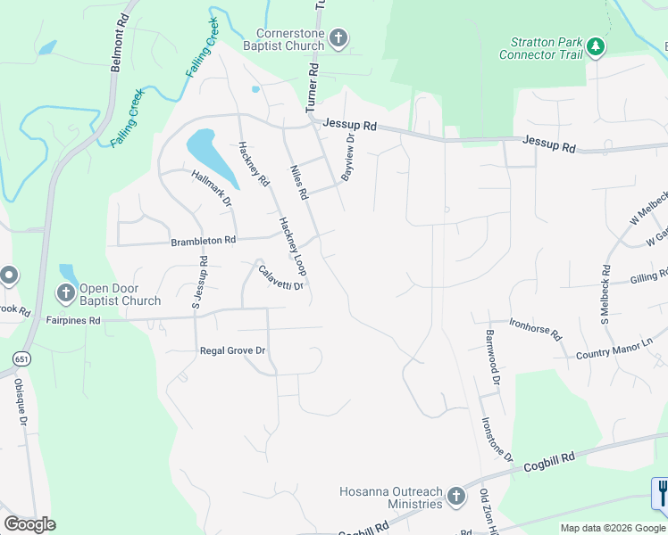 map of restaurants, bars, coffee shops, grocery stores, and more near 5407 Niles Road in Richmond