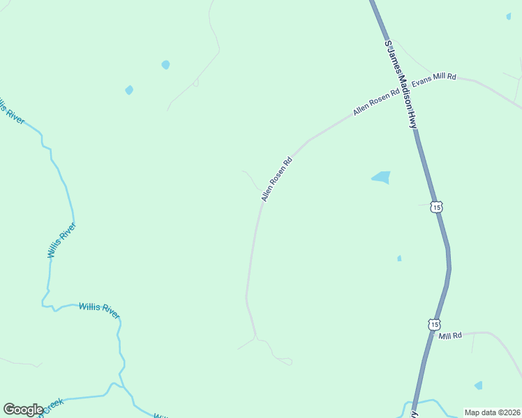 map of restaurants, bars, coffee shops, grocery stores, and more near Allen Rosen Road in Dillwyn
