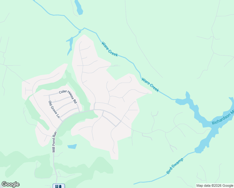 map of restaurants, bars, coffee shops, grocery stores, and more near 3109 Windy Branch Drive in Toano