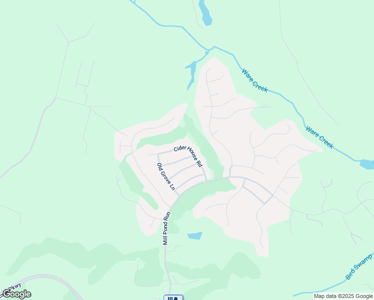 map of restaurants, bars, coffee shops, grocery stores, and more near 3067 Cider House Road in Toano
