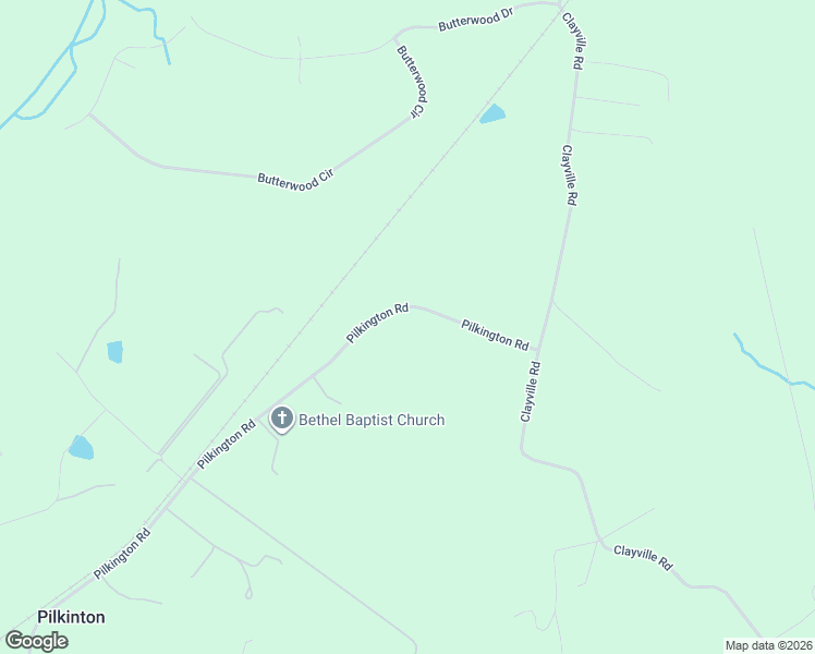 map of restaurants, bars, coffee shops, grocery stores, and more near 2575 Pilkington Road in Powhatan
