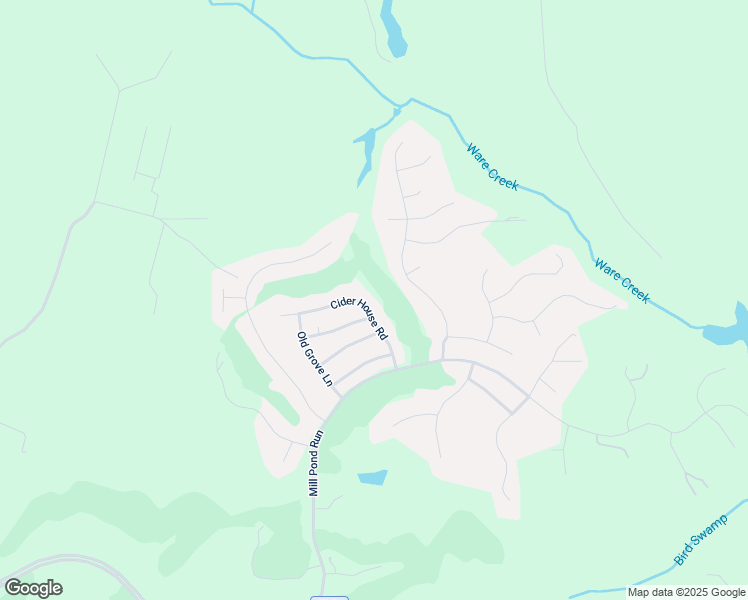 map of restaurants, bars, coffee shops, grocery stores, and more near 3058 Cider House Road in Toano