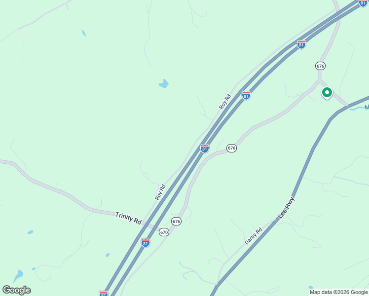 map of restaurants, bars, coffee shops, grocery stores, and more near 347 Roy Road in Troutville