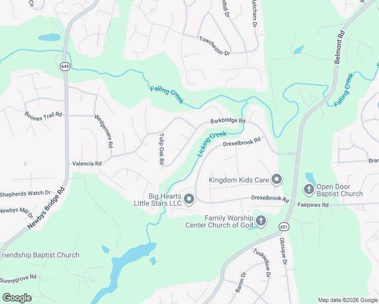 map of restaurants, bars, coffee shops, grocery stores, and more near 7531 Barkbridge Road in Chesterfield