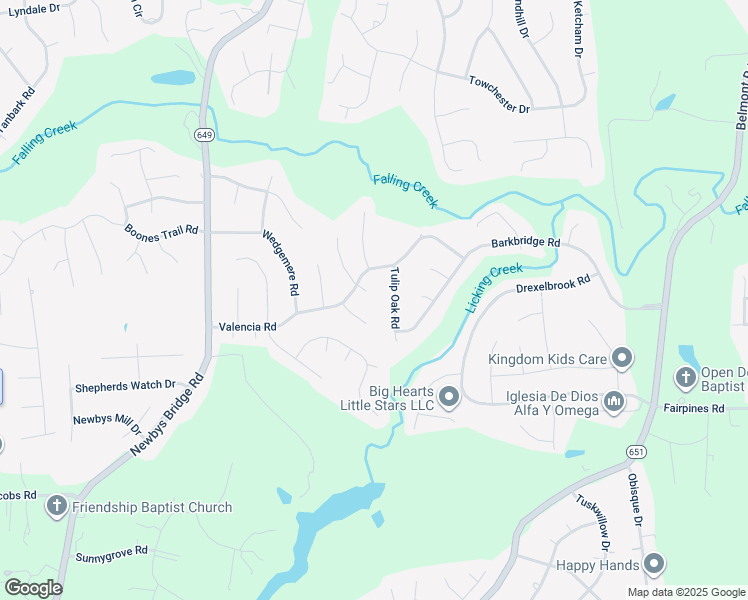 map of restaurants, bars, coffee shops, grocery stores, and more near 4904 Junilla Lane in Chesterfield