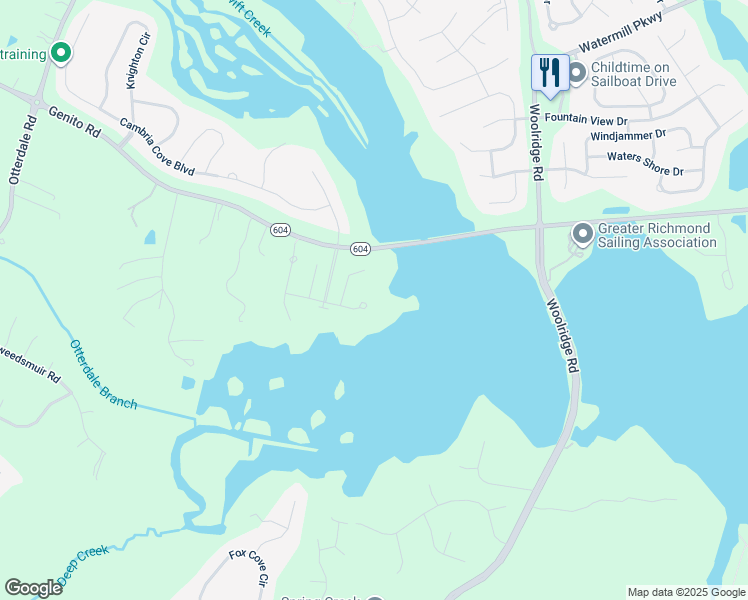 map of restaurants, bars, coffee shops, grocery stores, and more near 15200 Heron Pointe Way in Moseley