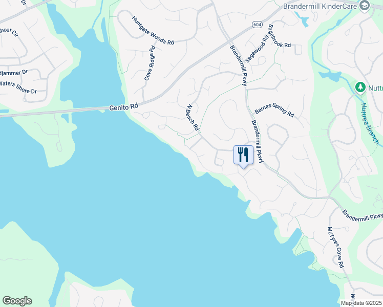 map of restaurants, bars, coffee shops, grocery stores, and more near 3218 Shallowford Landing Terrace in Midlothian