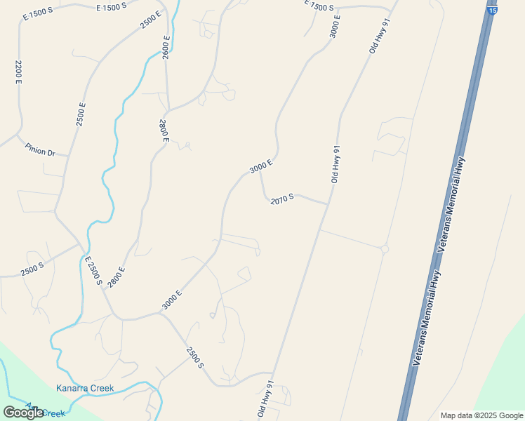 map of restaurants, bars, coffee shops, grocery stores, and more near 2882 2070 South in New Harmony