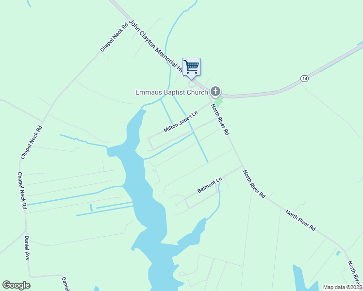 map of restaurants, bars, coffee shops, grocery stores, and more near 276 San Souci Lane in North