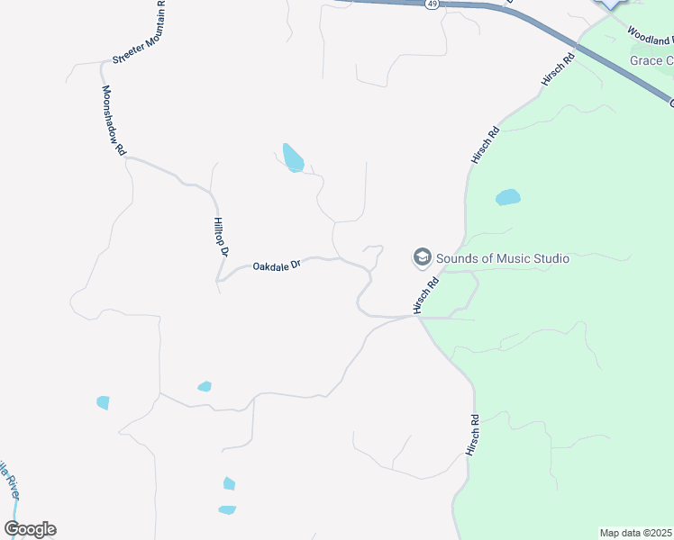 map of restaurants, bars, coffee shops, grocery stores, and more near 4818 Oakdale Drive in Mariposa