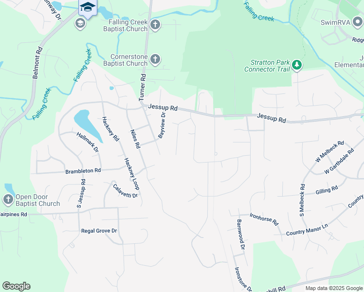 map of restaurants, bars, coffee shops, grocery stores, and more near 5169 Lavelle Road in Richmond