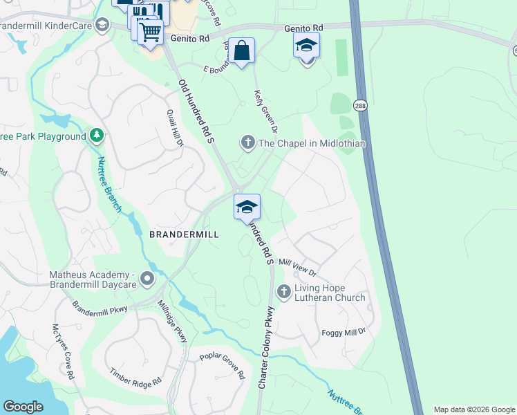 map of restaurants, bars, coffee shops, grocery stores, and more near in Chesterfield