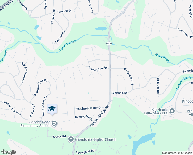 map of restaurants, bars, coffee shops, grocery stores, and more near 4815 Scouters Circle in Chesterfield