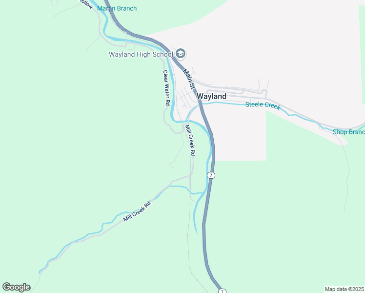 map of restaurants, bars, coffee shops, grocery stores, and more near Cr-1967 in Wayland