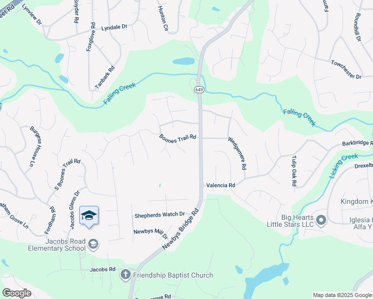 map of restaurants, bars, coffee shops, grocery stores, and more near 4725 Stirrup Circle in Chesterfield
