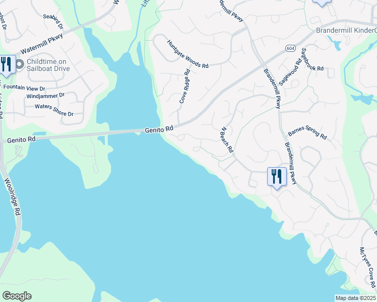 map of restaurants, bars, coffee shops, grocery stores, and more near 3221 Regatta Pointe Court in Midlothian