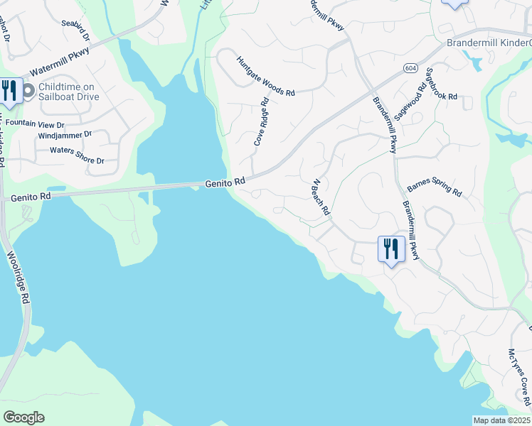 map of restaurants, bars, coffee shops, grocery stores, and more near 3221 Regatta Pointe Court in Midlothian