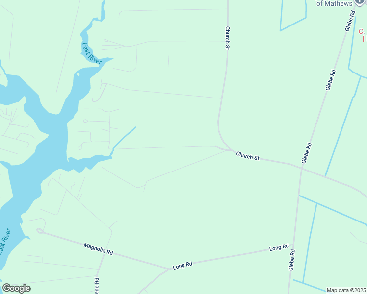 map of restaurants, bars, coffee shops, grocery stores, and more near 236 Landing Lane in Mathews
