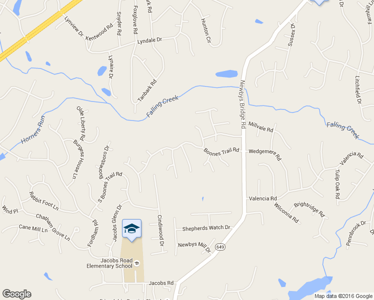 map of restaurants, bars, coffee shops, grocery stores, and more near 4707 Conestoga Place in Chesterfield