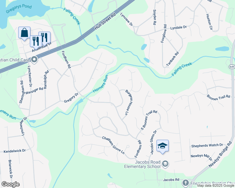 map of restaurants, bars, coffee shops, grocery stores, and more near 4198 Gloucestershire Street in Richmond