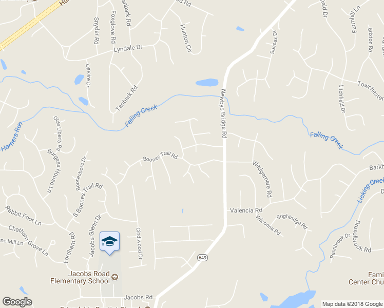 map of restaurants, bars, coffee shops, grocery stores, and more near 4702 Post Land Drive in Chesterfield