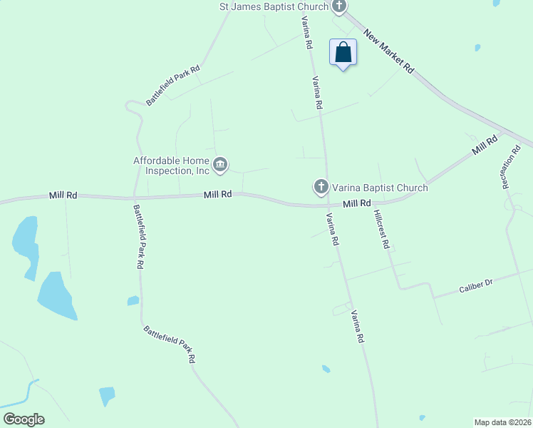 map of restaurants, bars, coffee shops, grocery stores, and more near 2051 Mill Road in Richmond