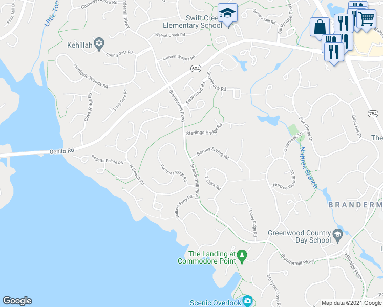 map of restaurants, bars, coffee shops, grocery stores, and more near 13920 Barnes Spring Road in Midlothian