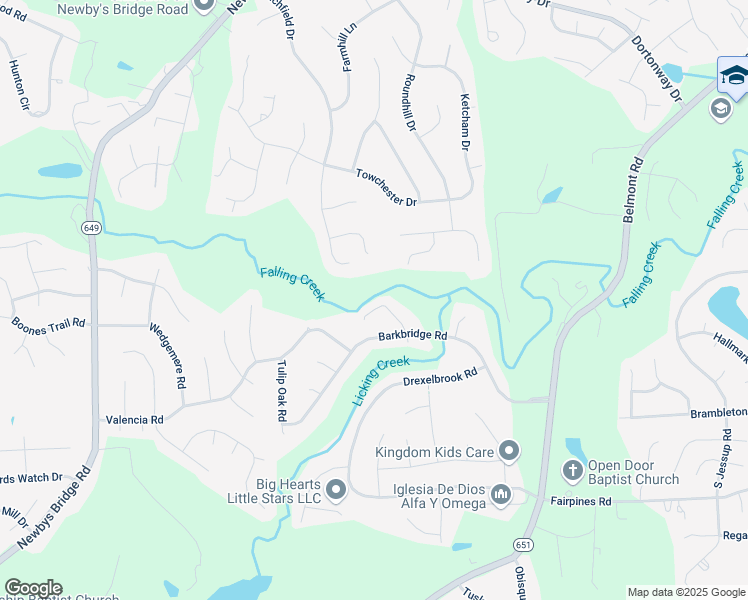 map of restaurants, bars, coffee shops, grocery stores, and more near 4709 Ball Cypress Road in Chesterfield