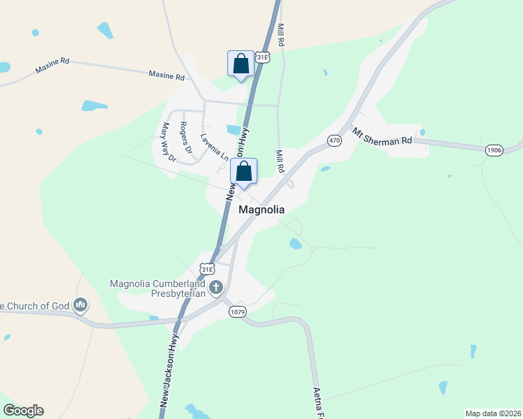 map of restaurants, bars, coffee shops, grocery stores, and more near in Magnolia