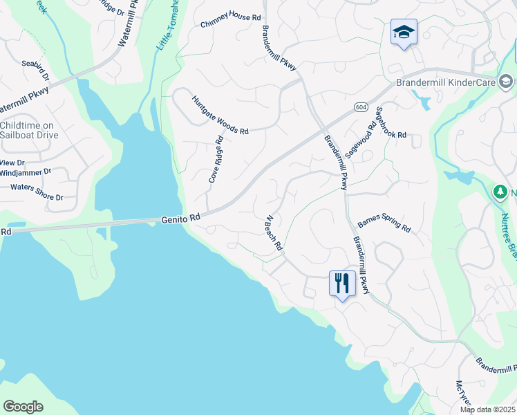 map of restaurants, bars, coffee shops, grocery stores, and more near 3209 Broad Oaks Road in Midlothian