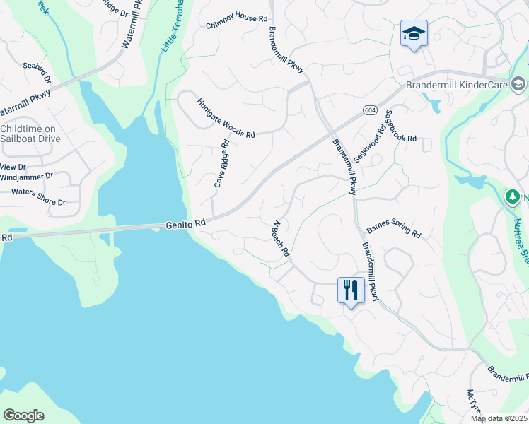 map of restaurants, bars, coffee shops, grocery stores, and more near 3209 Broad Oaks Road in Midlothian